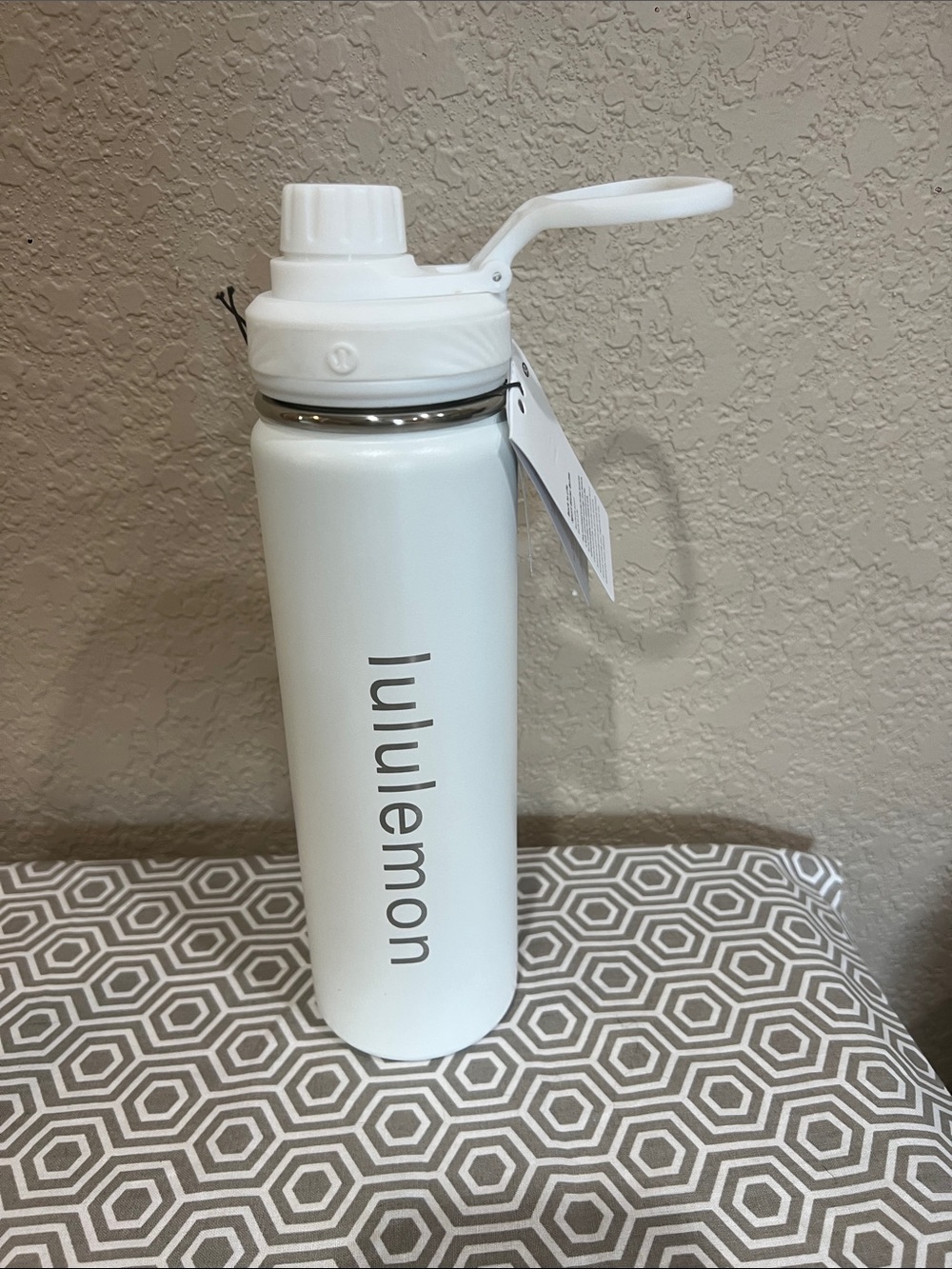 Lululemon White Stainless Water Bottle